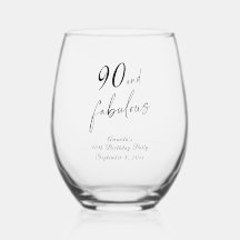 Verjaardagsfeest met vintage bloemmotief voor 90-j