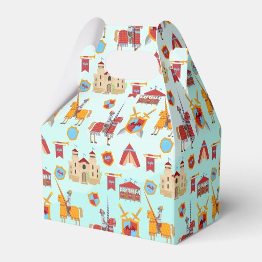 Verjaardagsfeest Middeleeuwse Ridders Toernooi Bedankdoosjes (Achterkant)