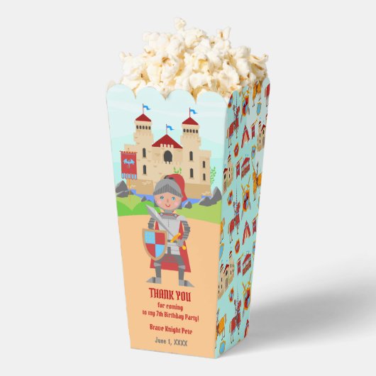 Verjaardagsfeest Middeleeuwse Ridders Toernooi Bedankdoosjes (Popped)