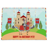 Verjaardagsfeest Middeleeuwse Ridders Toernooi Groot Cadeauzakje (Voorkant)