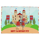 Verjaardagsfeest Middeleeuwse Ridders Toernooi Groot Cadeauzakje (Achterkant)