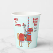 Verjaardagsfeest Middeleeuwse Ridders Toernooi Papieren Bekers (Voorkant)