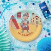 Verjaardagsfeest Middeleeuwse Ridders Toernooi Papieren Bordje (Feest)