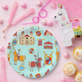 Verjaardagsfeest Middeleeuwse Ridders Toernooi Papieren Bordje (Feest)