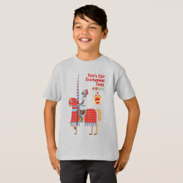 Verjaardagsfeest Middeleeuwse Ridders Toernooi T-shirt