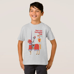Verjaardagsfeest Middeleeuwse Ridders Toernooi T-shirt