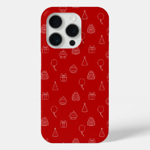Verjaardagsfeest naadloos patroon iPhone 15 pro case