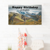 Verjaardagsfeest naam dinosaurus Tyrannosaurus Spandoek (Insitu)