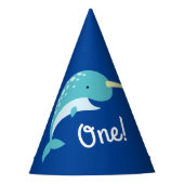 Verjaardagsfeest Narwhal Feesthoedjes (Voorkant)