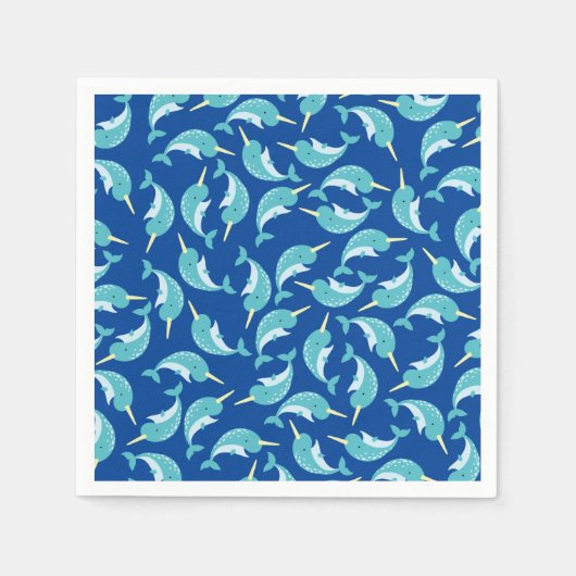 Verjaardagsfeest Narwhal Servet (Voorkant)