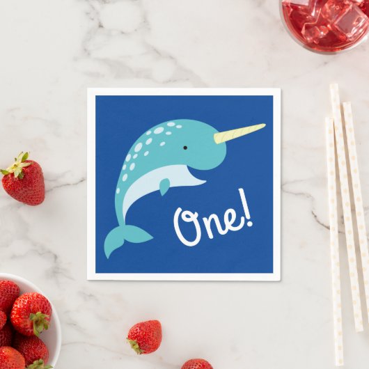 Verjaardagsfeest Narwhal Servet (Insitu)