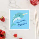 Verjaardagsfeest Narwhal Servet (Insitu)