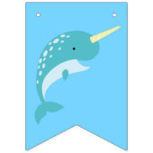 Verjaardagsfeest Narwhal Vlaggetjes (Eerste vlag)