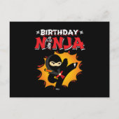 Verjaardagsfeest Ninja Thema - Verjaardag Ninja On Briefkaart (Voorkant)