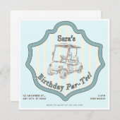 Verjaardagsfeest Nodig golfthema uit Kaart (Voorkant / Achterkant)