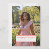 Verjaardagsfeest Nodig  Mid-Century Modern uit Kaart (Achterkant)