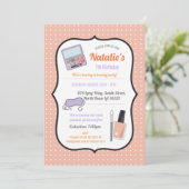 Verjaardagsfeest Nodig Schoonheid Verjaardagspijke Kaart (Staand voorkant)