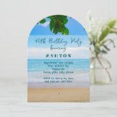 Verjaardagsfeest Ocean Uitzicht Adult Kaart (Staand voorkant)