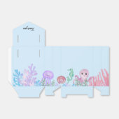 Verjaardagsfeest onder het zee bedankdoosjes (Uitgevouwen)