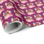 Verjaardagsfeest oogverblindende stijl cadeaupapier (Rol Hoek)