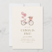 Verjaardagsfeest op La La French Paris Uitnodigen Kaart (Voorkant)