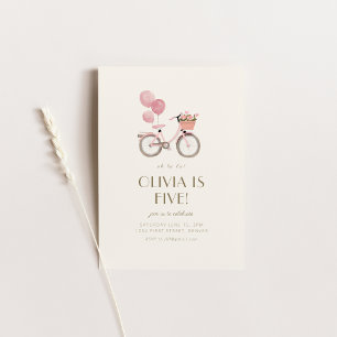 Verjaardagsfeest op La La French Paris Uitnodigen Kaart