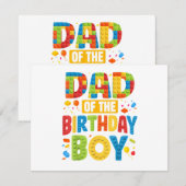 Verjaardagsfeest Papa Informatiekaartje (Voorkant / Achterkant)