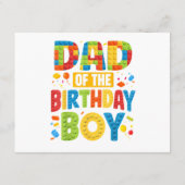 Verjaardagsfeest Papa Informatiekaartje (Achterkant)