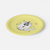 Verjaardagsfeest papier borden met CheesPuff de ka Papieren Bordje (Gekanteld)