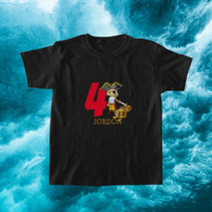 Verjaardagsfeest Piraat 4de Naam T-shirt