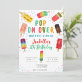 verjaardagsfeest pop kaart (Staand voorkant)