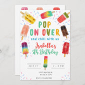 verjaardagsfeest pop kaart (Voorkant / Achterkant)