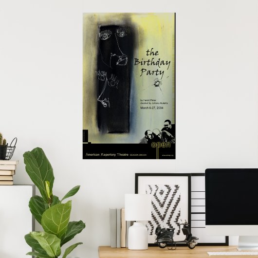 verjaardagsfeest poster (Thuiskantoor)