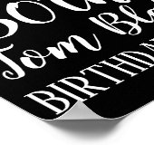 verjaardagsfeest poster 50e 40e 30e (Hoek)