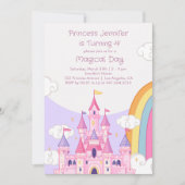 Verjaardagsfeest Prinses Koninklijk Kasteel Kaart (Voorkant)