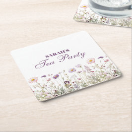 Verjaardagsfeest Regency Garden Kartonnen Onderzetters