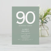 Verjaardagsfeest Rich Sage 90 jaar Kaart (Staand voorkant)
