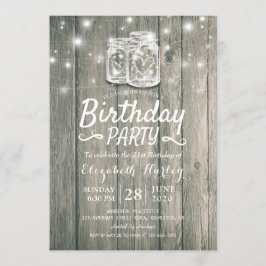 Verjaardagsfeest Roestig Hout Metselwerk Pot Strin Kaart