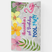 Verjaardagsfeest rond het Zwembad Spandoek (Verticaal)