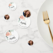 Verjaardagsfeest roos gouden bloem foto confetti (Groep)