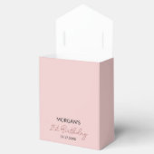 Verjaardagsfeest Roze Bedankt Naam Bedankdoosjes (Geopend)