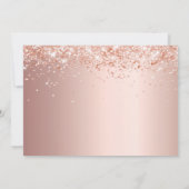 Verjaardagsfeest roze gouden foto script save the date (Achterkant)