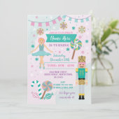 Verjaardagsfeest Roze Notenkraker Kerstballet Kaart (Staand voorkant)