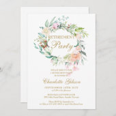 Verjaardagsfeest Rozen Bloemenslingers Kaart (Voorkant / Achterkant)