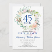Verjaardagsfeest Rozen Krans 45e 65e Jubileum Kaart (Voorkant)
