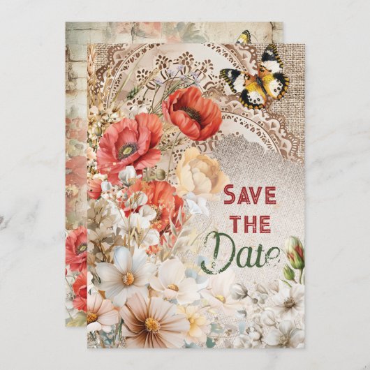 Verjaardagsfeest 'Save the Date' Kaart (Voorkant / Achterkant)