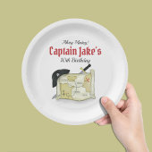 Verjaardagsfeest Schattigee piraat gepersonaliseer Papieren Bordje