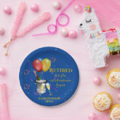 Verjaardagsfeest Scheidend Personeel Mousserende W Papieren Bordje (Feest)