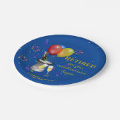 Verjaardagsfeest Scheidend Personeel Mousserende W Papieren Bordje (Gekanteld)