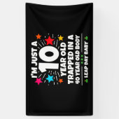 Verjaardagsfeest schrikkeljaar 40ste verjaardag sc spandoek (Verticaal)